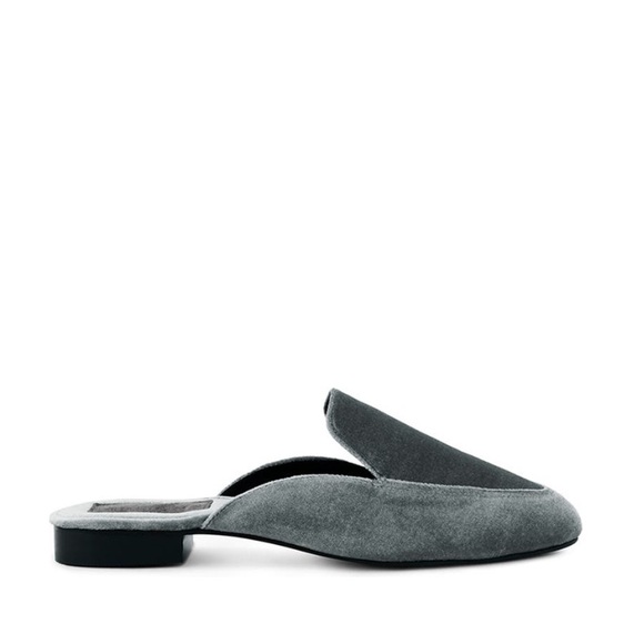 Rag & Co Gray Batiste Velvet Mule Women’s Size 8 Slip-On Handcrafted - Picture 7 of 10